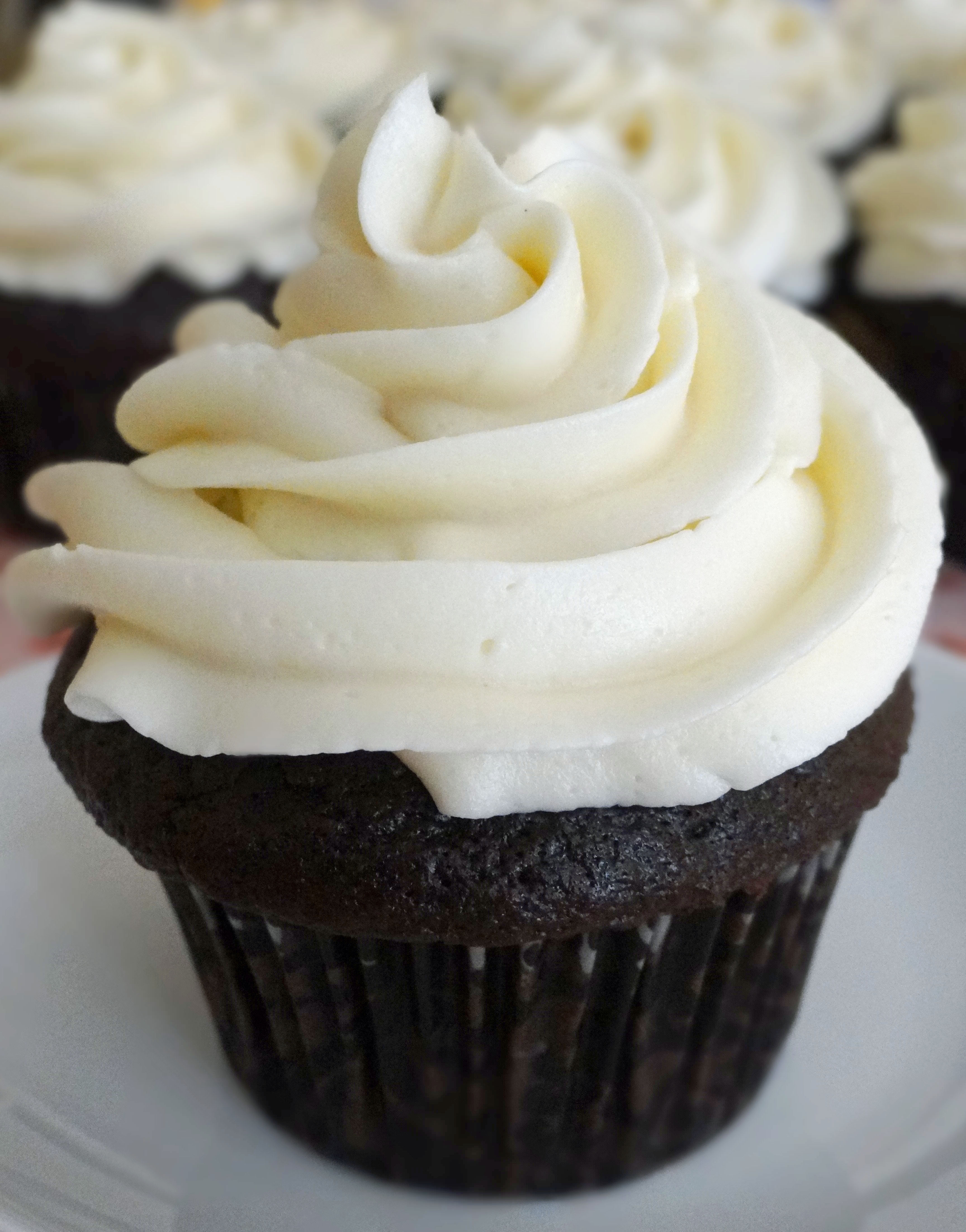 Flour’s Chocolate Cupcakes with Crispy Magic Frosting